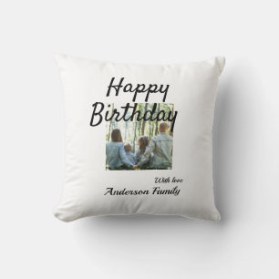 Herzlichen Glückwunsch zum Geburtstag Foto Familie Kissen