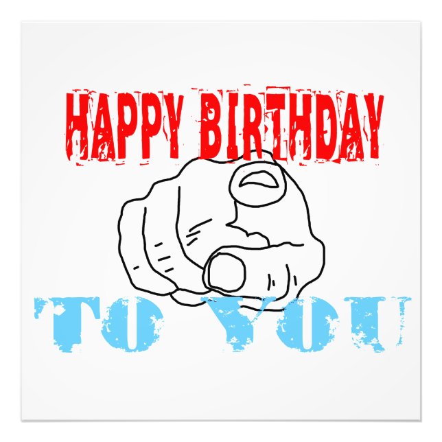 Herzlichen Glückwunsch zum Geburtstag! Fotodruck (Vorne)