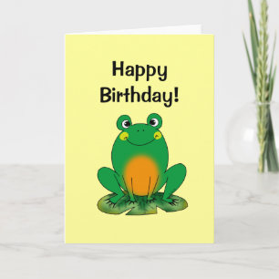 Herzlichen Glückwunsch zum Geburtstag! (frog) Karte