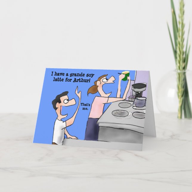 Herzlichen Glückwunsch zum Geburtstag für die Kaff Karte (Vorderseite)