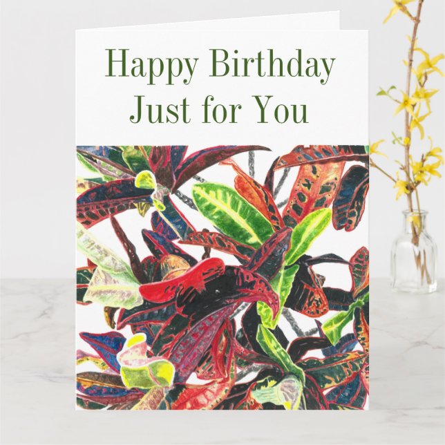 Herzlichen Glückwunsch zum Geburtstag für Sie Trop Karte (Gelbe Blume)