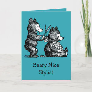 Herzlichen Glückwunsch zum Geburtstag für Stylist Dankeskarte