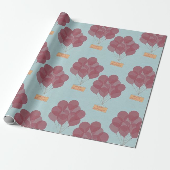 Herzlichen Glückwunsch zum Geburtstag Geschenkpapier (Ungerollt)