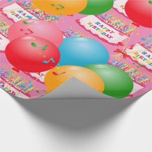 Herzlichen Glückwunsch zum Geburtstag! Geschenkpapier