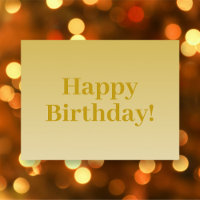 Herzlichen Glückwunsch zum Geburtstag! Gold (bearb