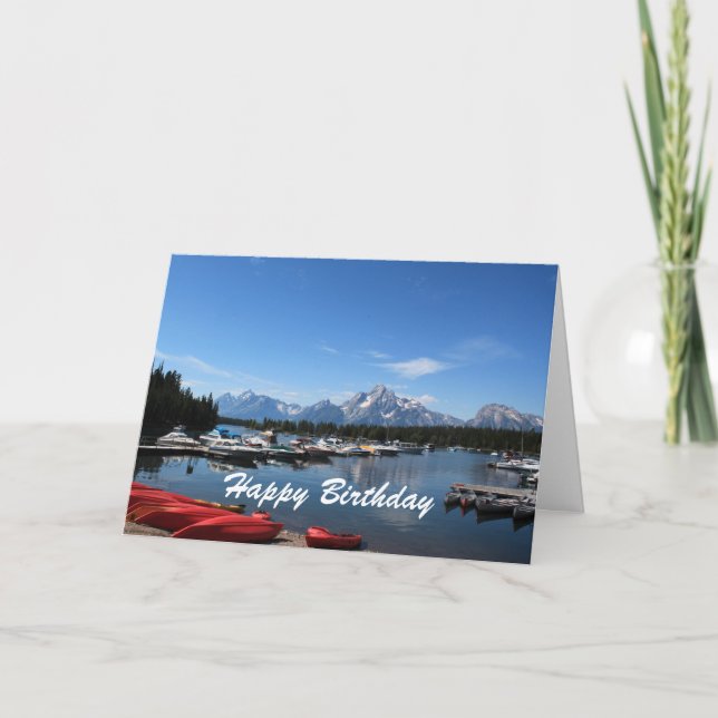 Herzlichen Glückwunsch zum Geburtstag, Grand Teton Karte (Vorderseite)