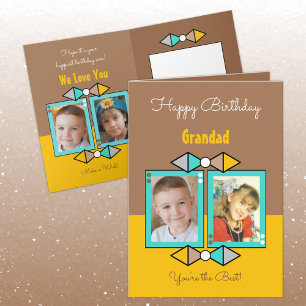 Herzlichen Glückwunsch zum Geburtstag Grandad Foto Karte