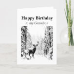 Herzlichen Glückwunsch zum Geburtstag Grandson Vin Karte<br><div class="desc">Herzlichen Glückwunsch zum Geburtstag Grandson Vintag Stag,  Hirsche,  Wildtiere,  Natur</div>