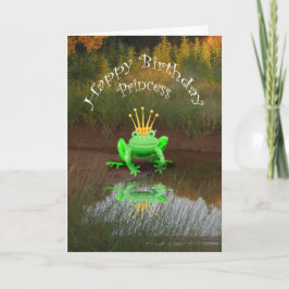 Herzlichen Glückwunsch zum Geburtstag, grüner Fros Karte