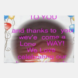 Herzlichen Glückwunsch zum Geburtstag Handtuch