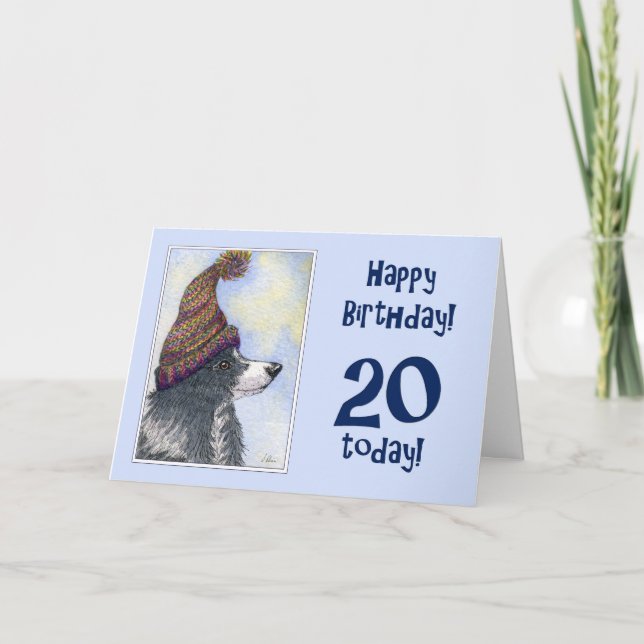 Herzlichen Glückwunsch zum Geburtstag, heute 20, G Karte (Vorderseite)