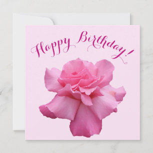 Herzlichen Glückwunsch zum Geburtstag hübsch rosa Feiertagskarte