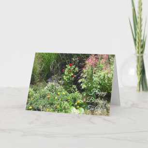 Herzlichen Glückwunsch zum Geburtstag Hübsche Rot- Karte