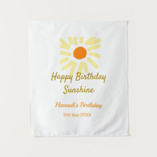 Herzlichen Glückwunsch zum Geburtstag in der Sonne Wandteppich