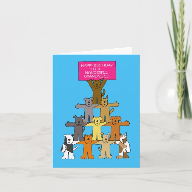 Herzlichen Glückwunsch zum Geburtstag in Grandniec Karte (Vorderseite)