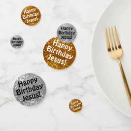 Herzlichen Glückwunsch zum Geburtstag Jesus! Konfetti