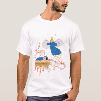 Herzlichen Glückwunsch zum Geburtstag Jesus mit An T-Shirt