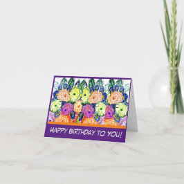 Herzlichen Glückwunsch zum Geburtstag! Karte