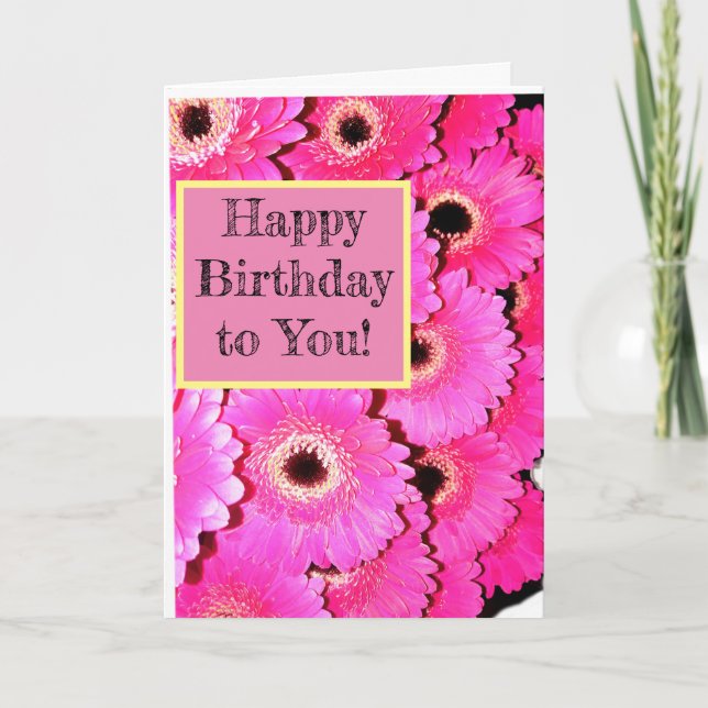 Herzlichen Glückwunsch zum Geburtstag! Karte (Vorderseite)