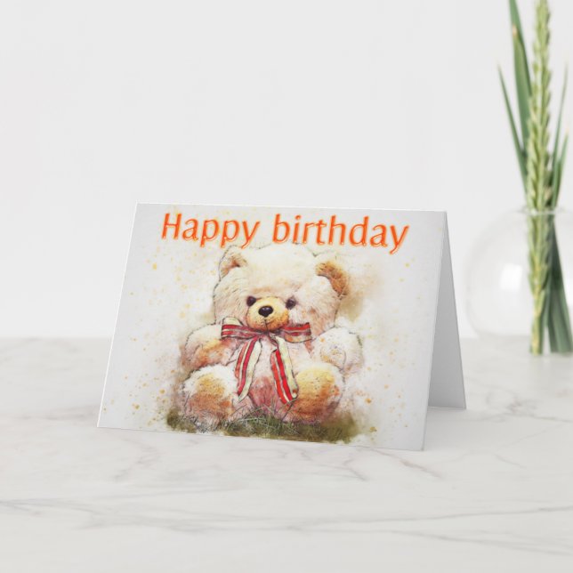 Herzlichen Glückwunsch zum Geburtstag Karte (Vorderseite)