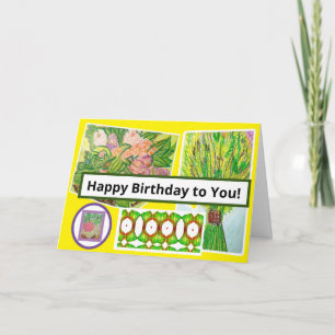 Herzlichen Glückwunsch zum Geburtstag! Karte