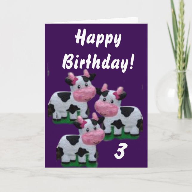 Herzlichen Glückwunsch zum Geburtstag! Karte (Vorderseite)