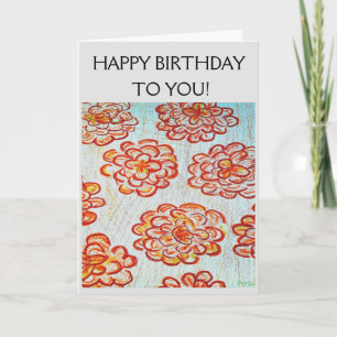 Herzlichen Glückwunsch zum Geburtstag! Karte