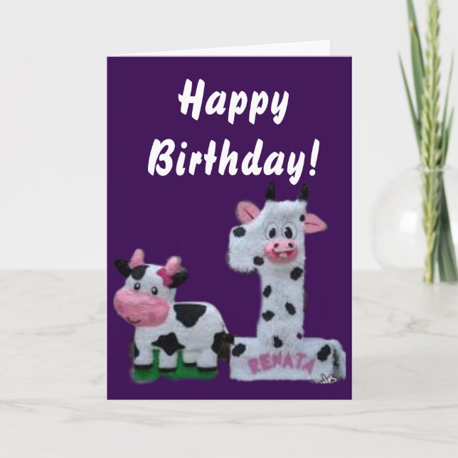 Herzlichen Glückwunsch zum Geburtstag! Karte (Vorderseite)