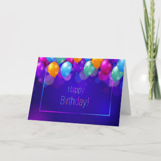 Herzlichen Glückwunsch zum Geburtstag - lebendige Karte