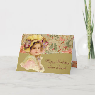 Herzlichen Glückwunsch zum Geburtstag, liebe Freun Karte