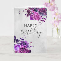 Herzlichen Glückwunsch zum Geburtstag. Lila Linde