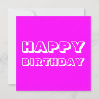Herzlichen Glückwunsch zum Geburtstag, magenta pin