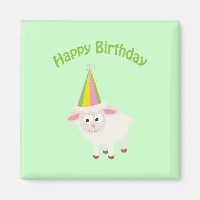 Herzlichen Glückwunsch zum Geburtstag Magnet (Vorne)