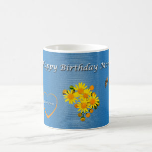 Herzlichen Glückwunsch zum Geburtstag Mama Butterf Kaffeetasse