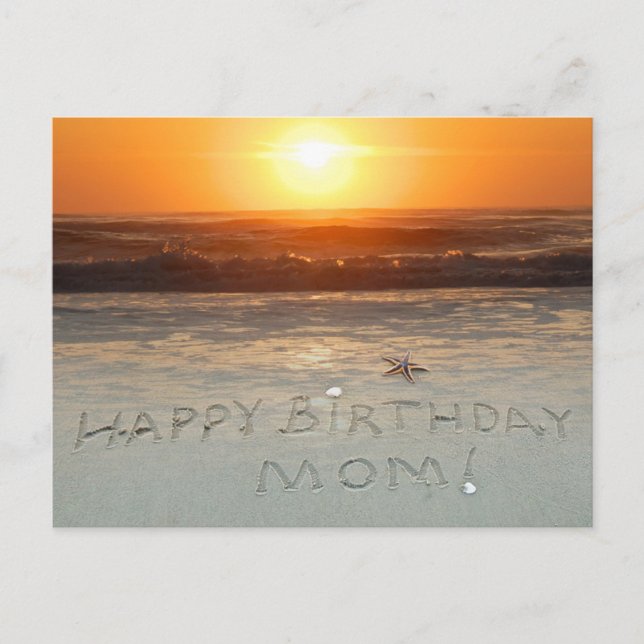 Herzlichen Glückwunsch zum Geburtstag, Mama! Postkarte (Vorderseite)