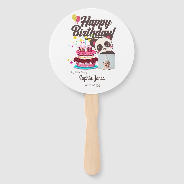 Herzlichen Glückwunsch zum Geburtstag, mein Baby - Fächer (Vorderseite)