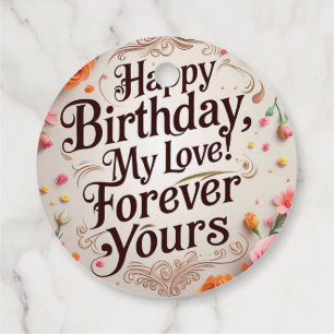 Herzlichen Glückwunsch zum Geburtstag, meine Liebe Geschenkanhänger