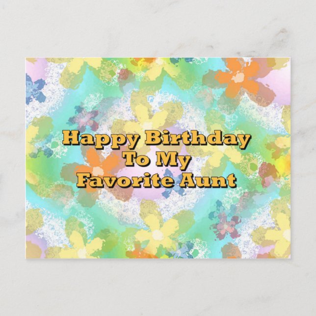 Herzlichen Glückwunsch zum Geburtstag meiner Liebl Postkarte (Vorderseite)