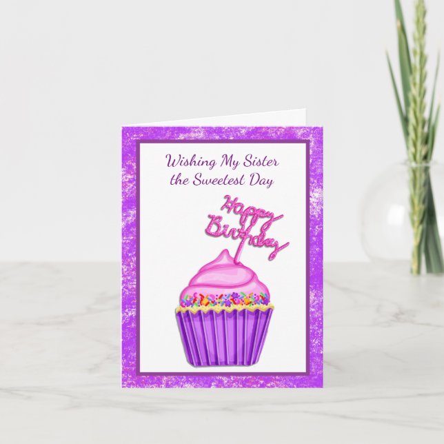 Herzlichen Glückwunsch zum Geburtstag meiner süßen Karte (Vorderseite)