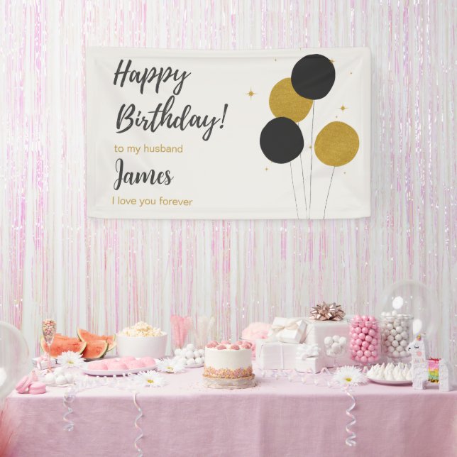 Herzlichen Glückwunsch zum Geburtstag meines Ehema Banner (Party)