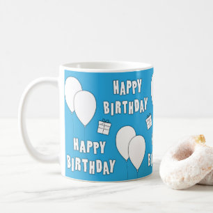 Herzlichen Glückwunsch zum Geburtstag mit Balloon Kaffeetasse