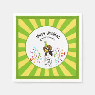 Herzlichen Glückwunsch zum Geburtstag mit Ihrem Be Serviette