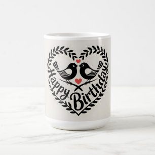 Herzlichen Glückwunsch zum Geburtstag mit Liebesvö Kaffeetasse