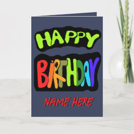 Herzlichen Glückwunsch zum Geburtstag mit Personal Karte