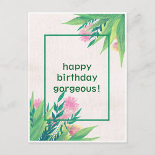 Herzlichen Glückwunsch zum Geburtstag moderne wund Postkarte