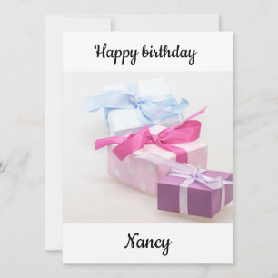 Herzlichen Glückwunsch zum Geburtstag Nancy Karte