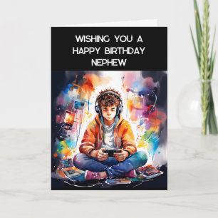 Herzlichen Glückwunsch zum Geburtstag Nephew Gam Karte
