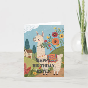Herzlichen Glückwunsch zum Geburtstag niedliche Al Dankeskarte