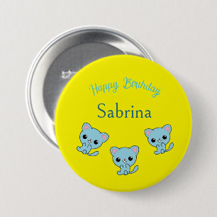 Herzlichen Glückwunsch zum Geburtstag niedliche bl Button