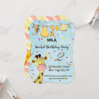 Herzlichen Glückwunsch zum Geburtstag niedliche Ki Einladung